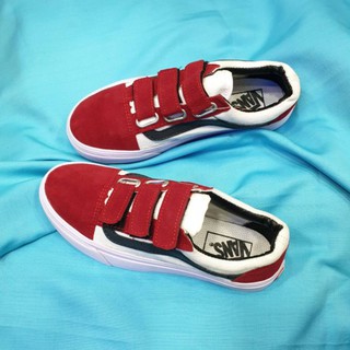velcro cream vans