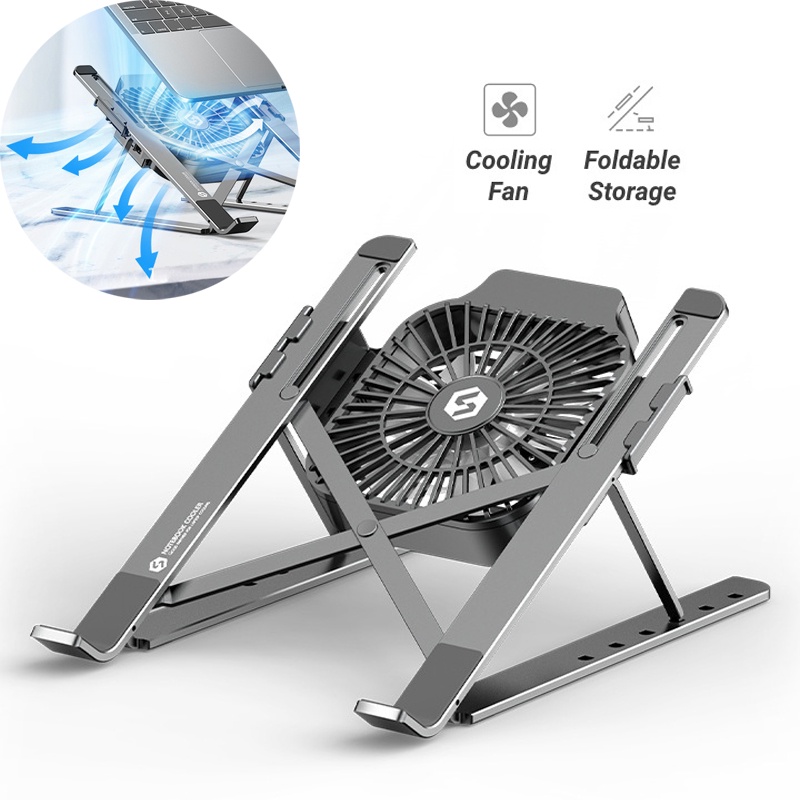 Alloy Laptop Stand Aluminum With Cooling Fan Laptop Stand Laptop Cooler Laptop Holder Cooling