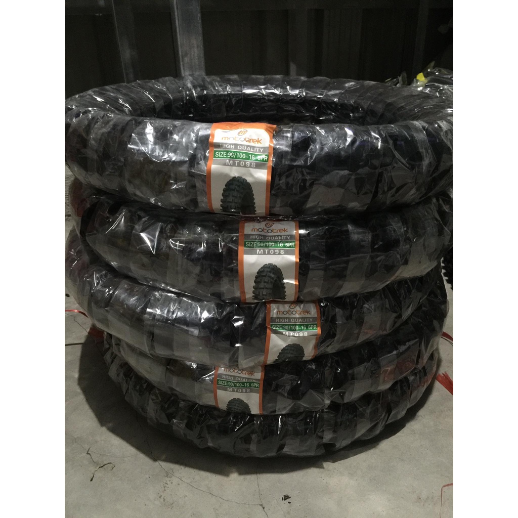 MOTOTREK OFFROAD MOTORCYCLE TIRE SET 90/10016 70/10019 Shopee Philippines