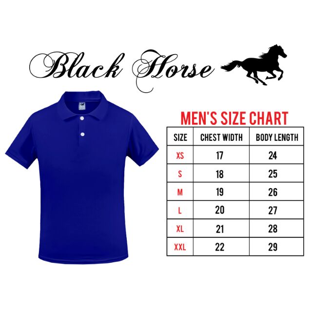 black horse polo shirt