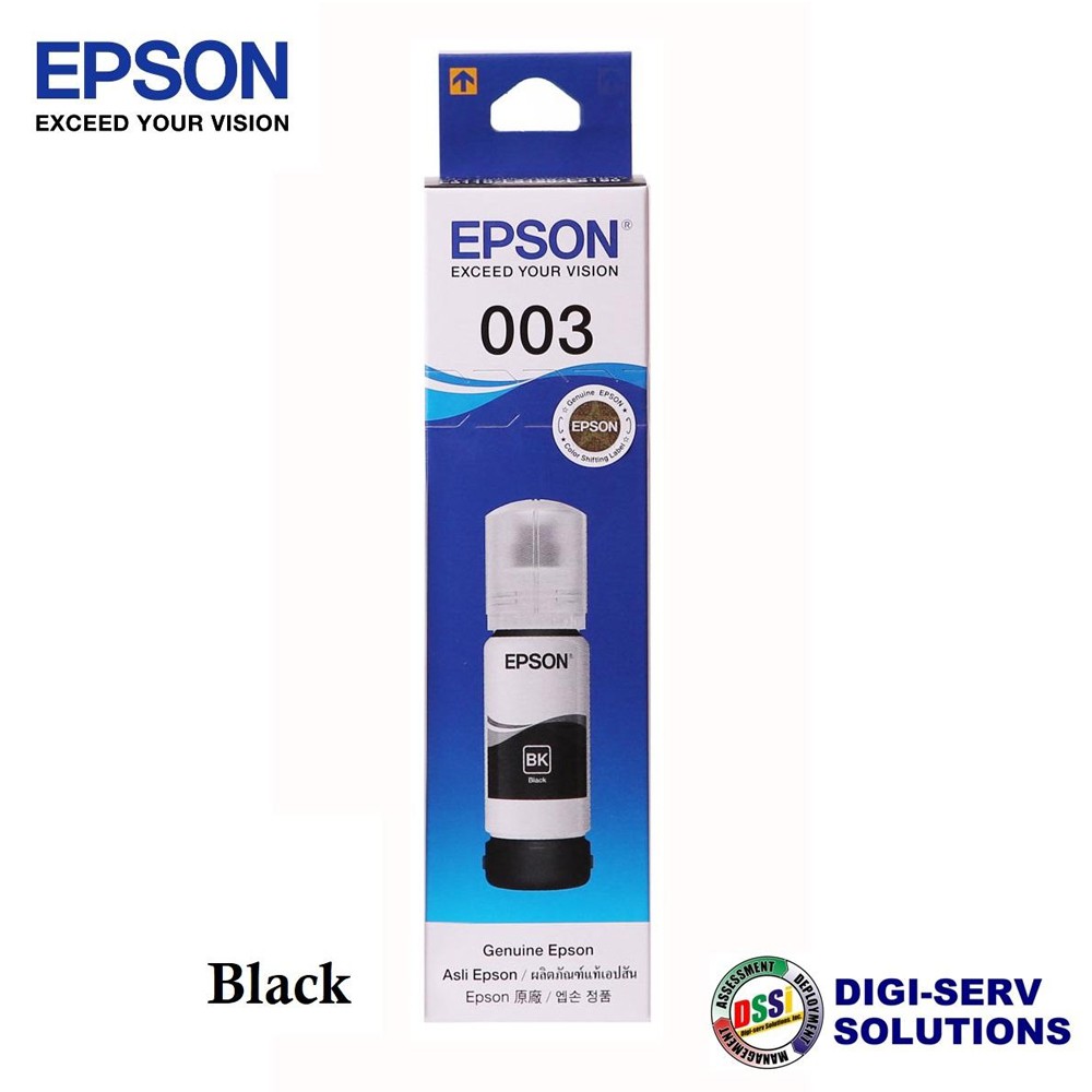 Epson 003 Original Ink Bottle (BLACK) for Epson L3110 ...