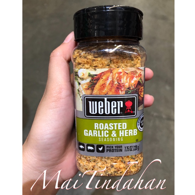 Weber Roasted Garlic And Herb Seasoning 220g Shopee Philippines