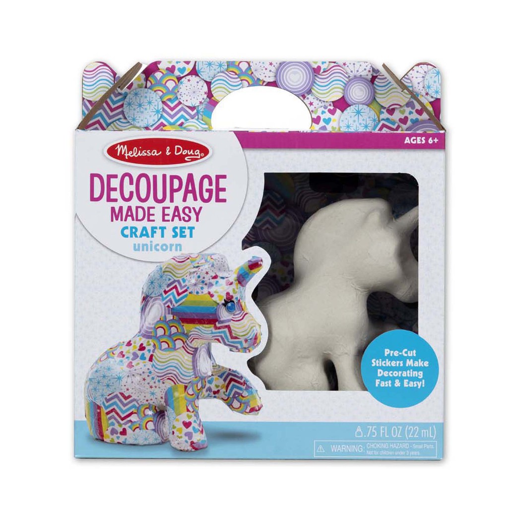 melissa and doug decoupage unicorn