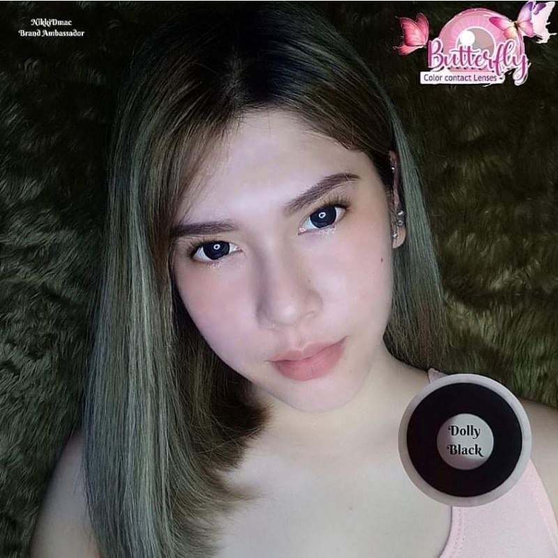 Dolly Black Semi Doll Eye Contact Lens Shopee Philippines