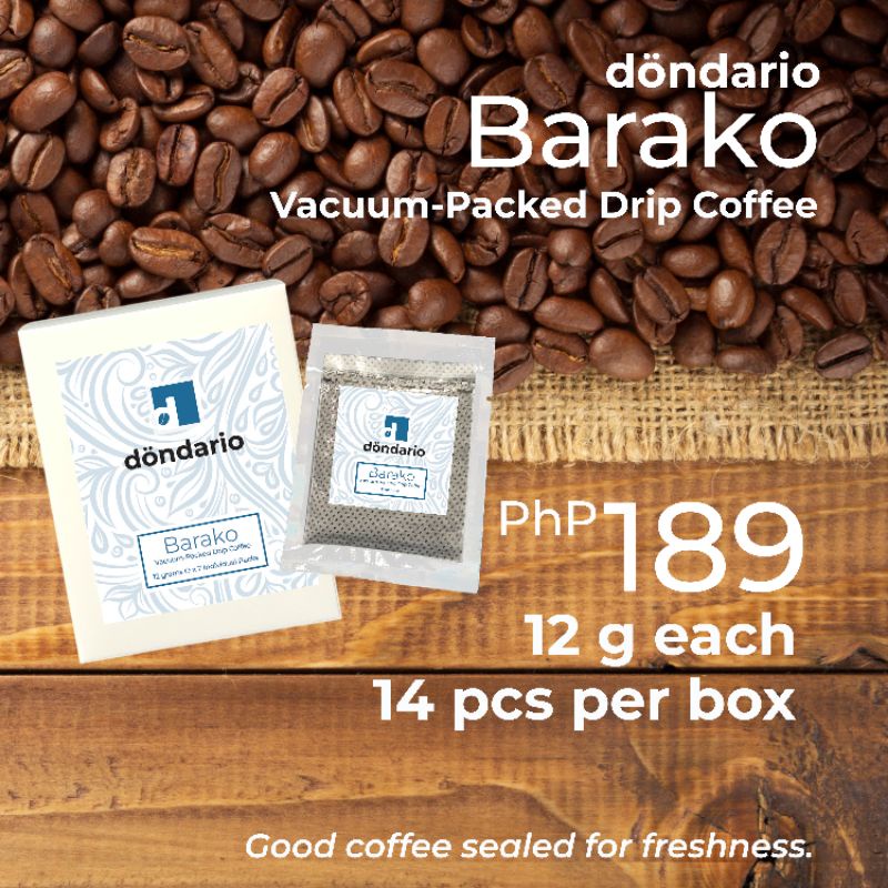 VacuumPacked Barako Drip Coffee Shopee Philippines