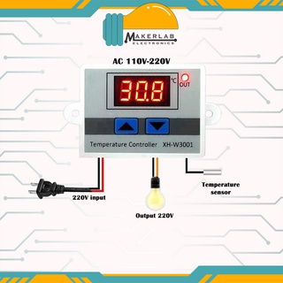 XH-W3001 220V Incubator Multifunction Digital Temperature Controller 1500W Thermostat Control Switch