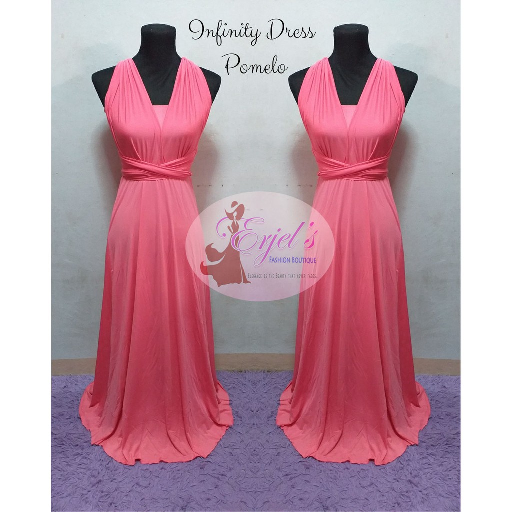 infinity dress pomelo pink