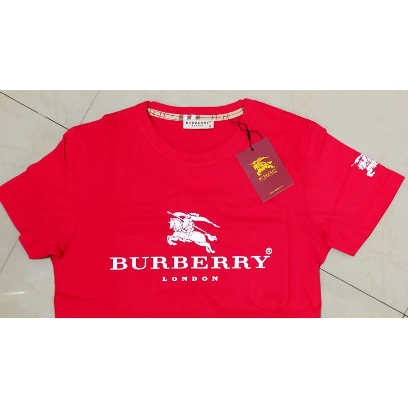 Burberry Unisex Shirt (Red) | Shopee Philippines