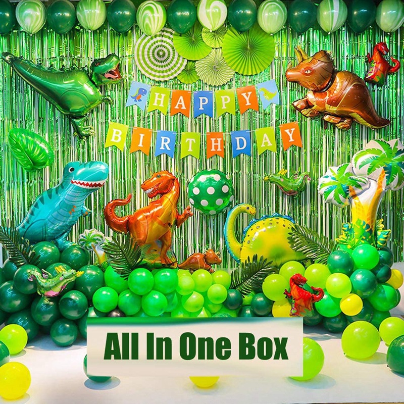 89pcs Dinosaur Theme Party Decoration Balloon Baby Shower Dinosaurs Balloon Stick Birthday Party Decorations Kids Children Gift Shopee Philippines