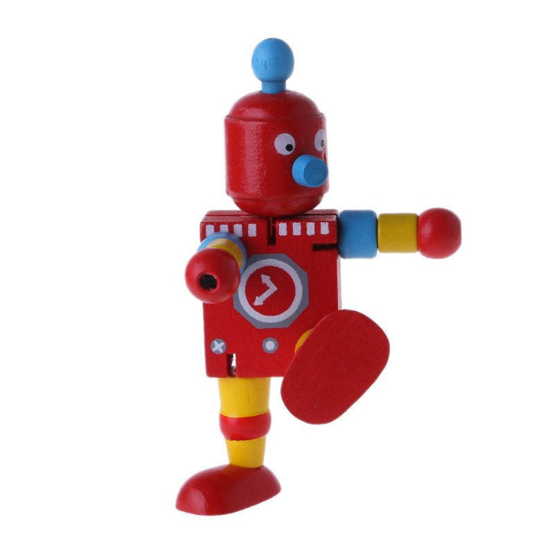 wooden robot toy