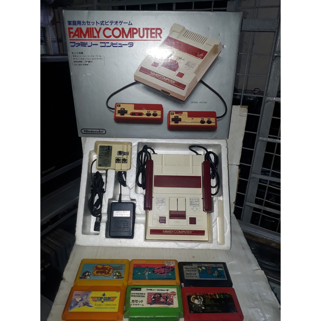 Original Nintendo Family Computer with box + free 6 Games Shopee