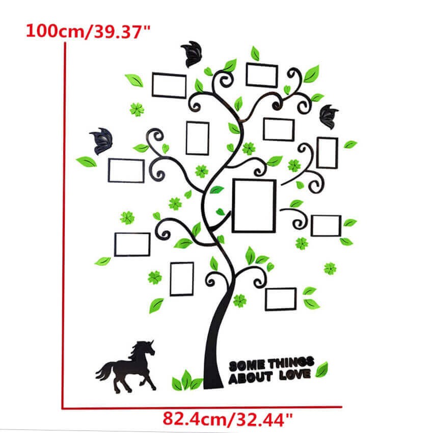 DIY FG 3D Acrylic Family Tree Wall Sticker | Shopee Philippines