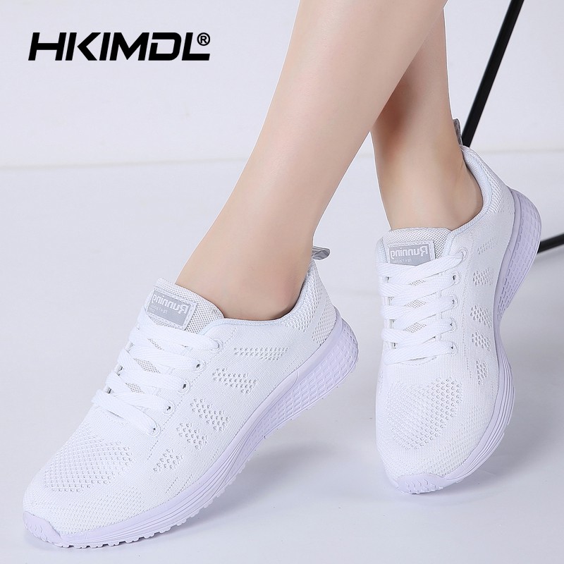 Breathable Mesh Sneakers Ladies Shoes 