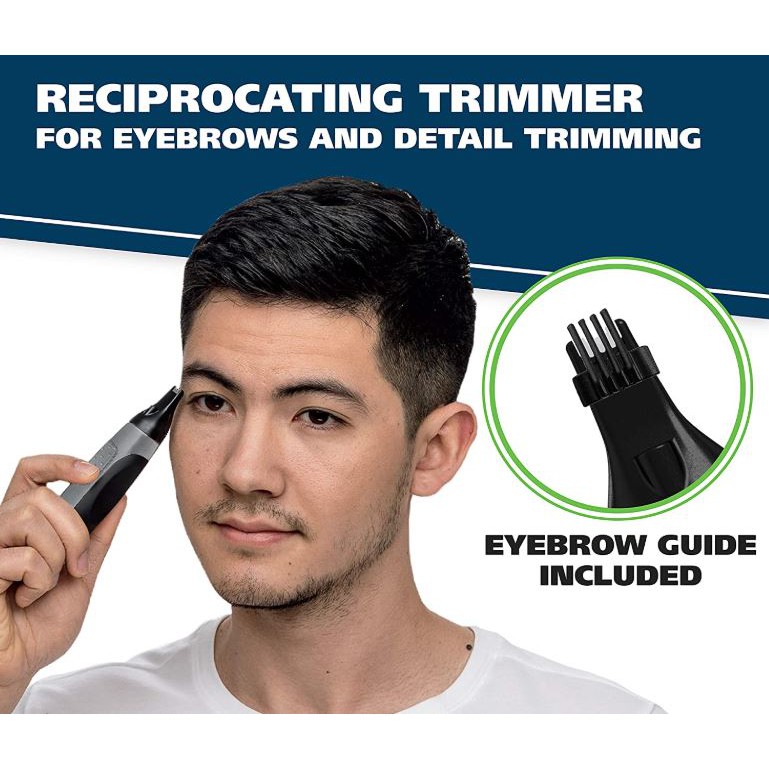how to use wahl eyebrow trim guide