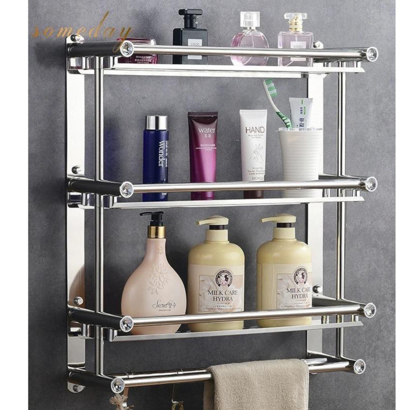 Someday 40cm 3 Layer Bathroom Storage Organizer Holder Shelf Towel Rack