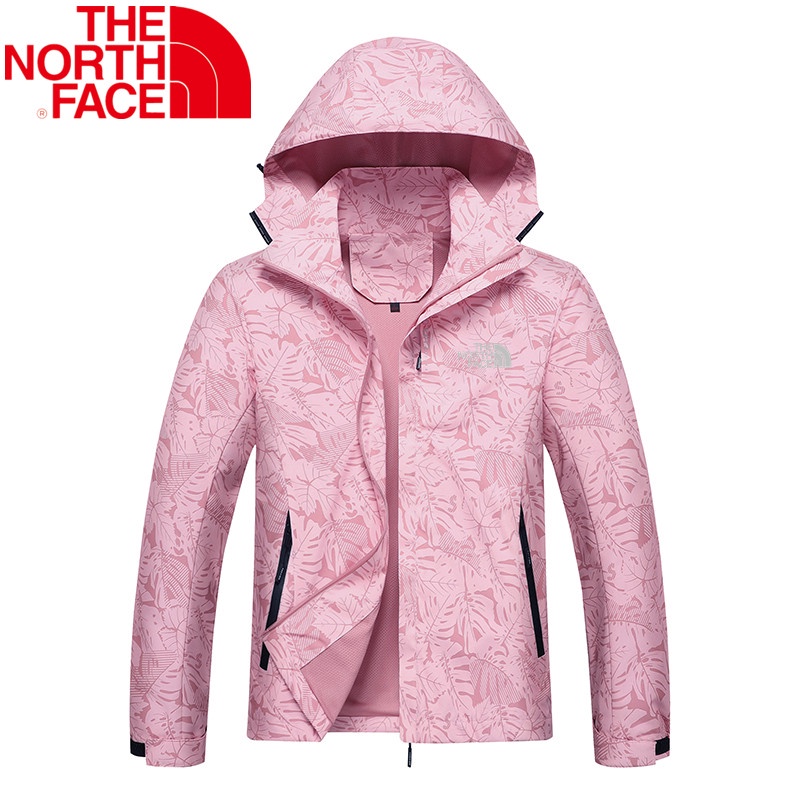 The North Face Women Outdoor Camo Waterproof Hooded Jacket Hiking