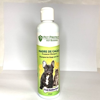 [CLR AGRIVET] PET PROTECT VET BUDDIES MADRE DE CACAO treatment shampoo 250ml/ Madre de cacao shampoo