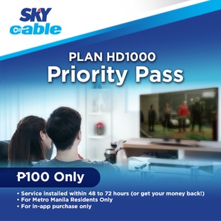 SKYcable Plan HD1000 Priority Pass