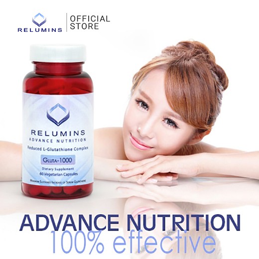 Relumins Advance Nutrition Gluta 1000 - Reduced L-Glutathione Complex 60  Capsules | Shopee Philippines