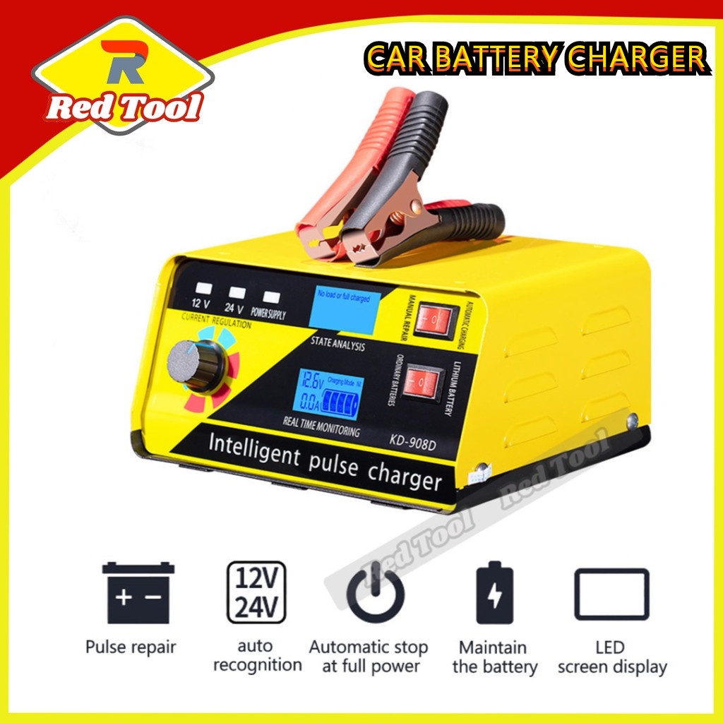 Automatic Intelligent Car Battery Charger Machine High Power Repairing Type Battery Charge Tool