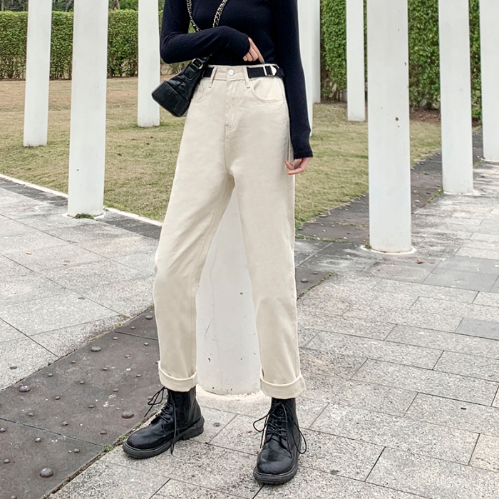 cream white jeans