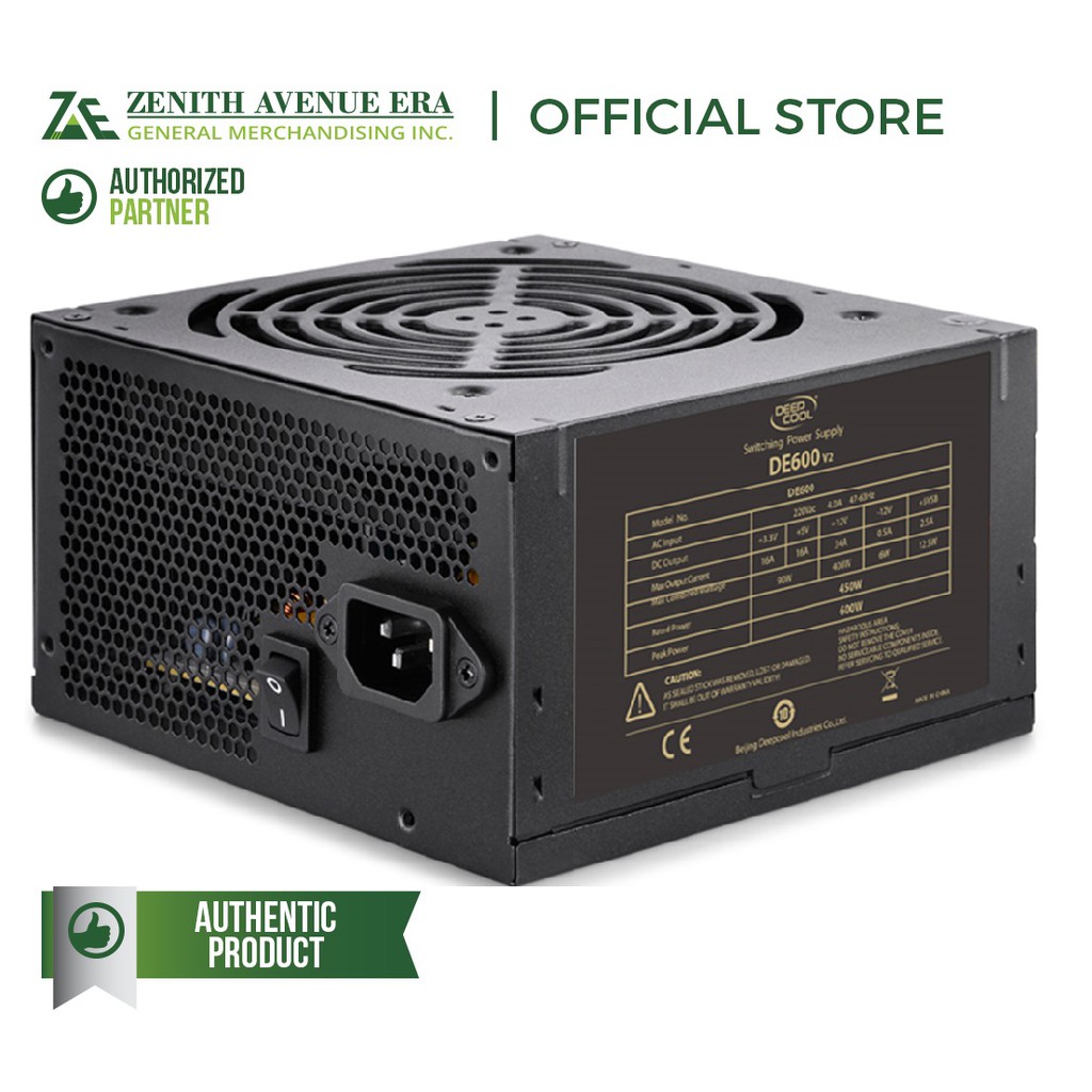 Deepcool DE600 V2 600watts Black Powersupply | Shopee Philippines