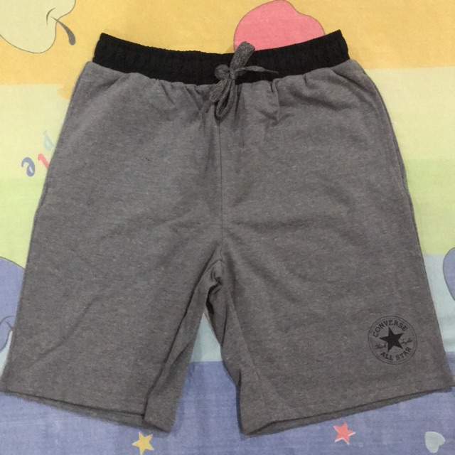 mens grey converse shorts