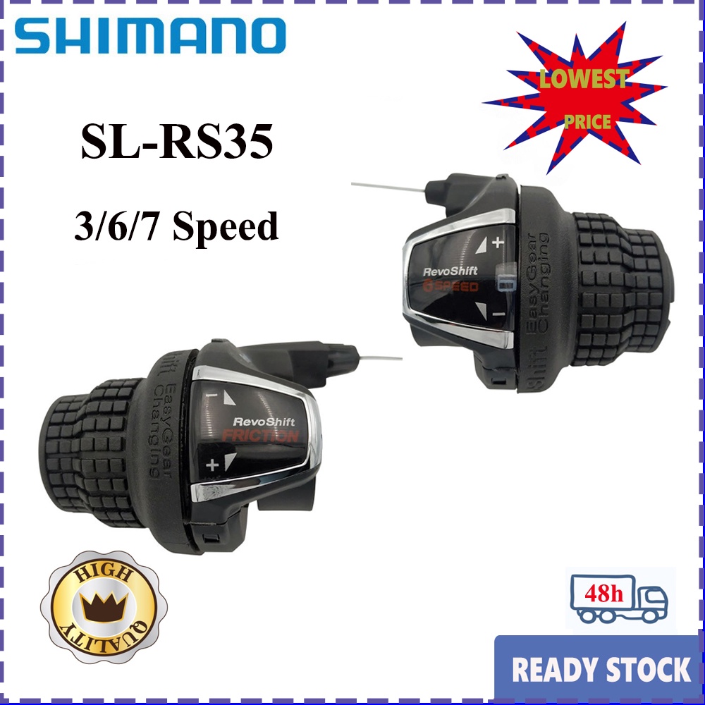 RS35 Shimano 3x7 21s MTB Bicycle Bike Shifter Twist Shifter Brake Lever