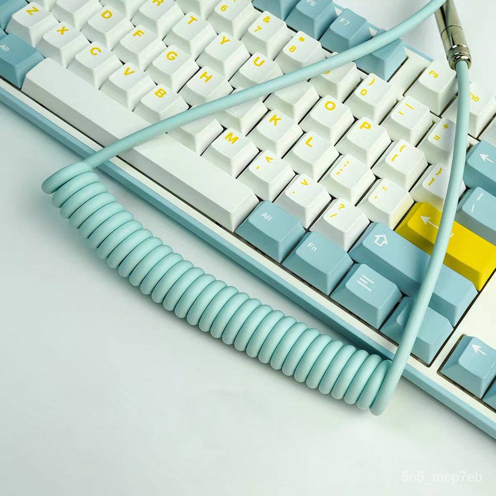 Customized spiral spring aviation keyboard cable TypeC XLR interface