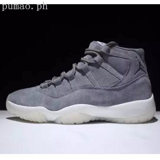 jordan 11 gray suede