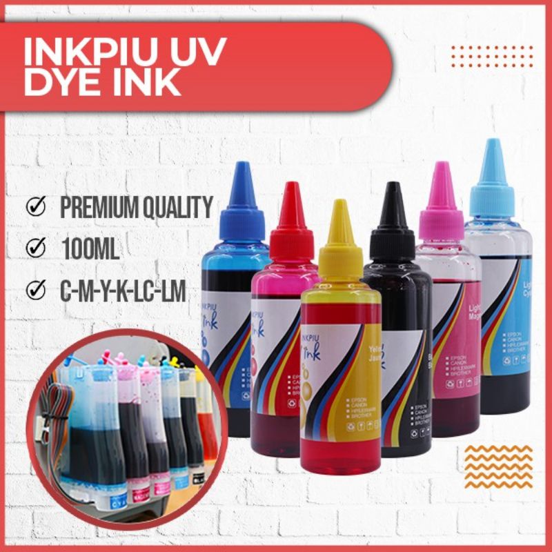 Uv Dye Ink 100ml Universal Dye Ink For Inkjet Printers Soldperbundle Cmyk Cyanmagentayellow 7036