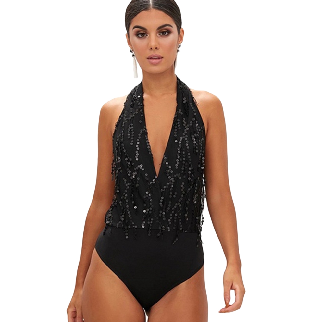 sequin leotard bodysuit