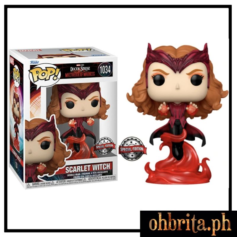 Funko Pop 1034 Scarlet Witch Floating Marvel Dr Strange Multiverse