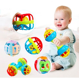 Baby Toy Bell Teether Rattles Rattle Toys Rubble Ball Hand-eye Newborn Touching for Babies Colorful Non Toxic BPA Free #1
