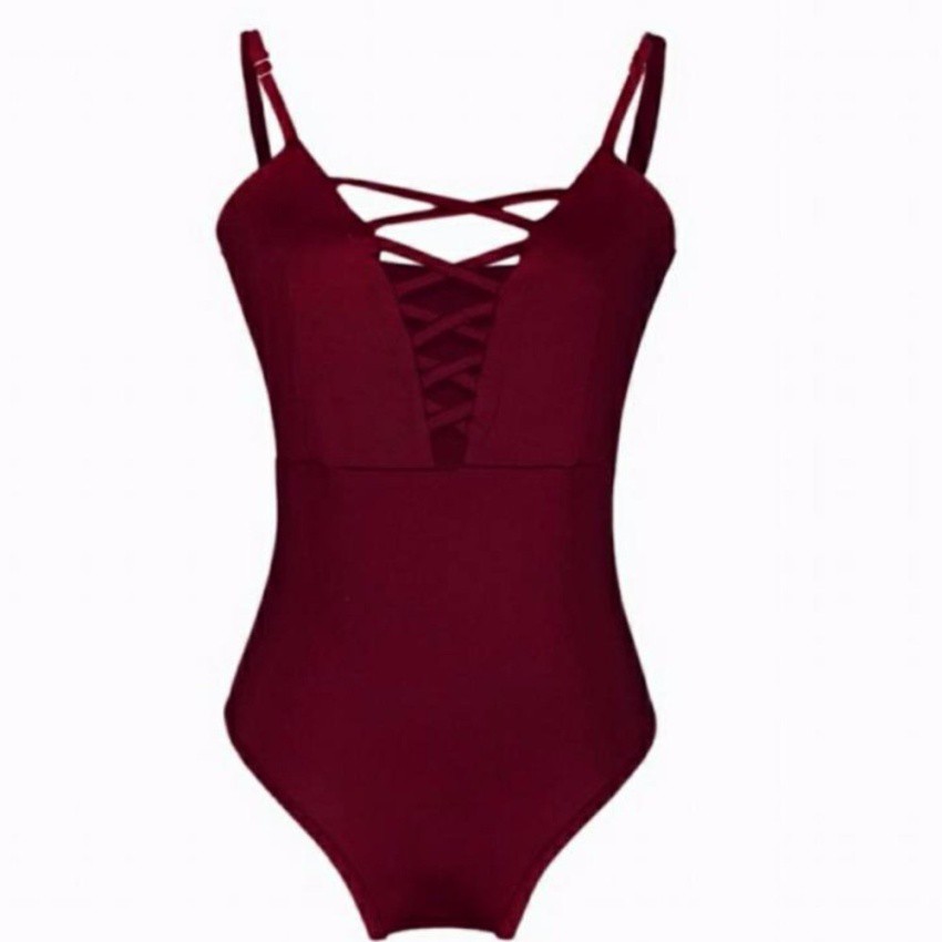 maroon swimsuit one piece