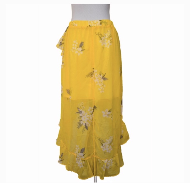 floral high low maxi skirt