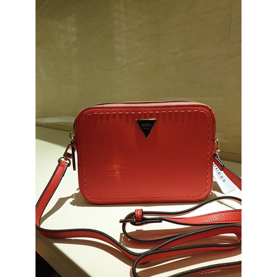 guess red crossbody bag