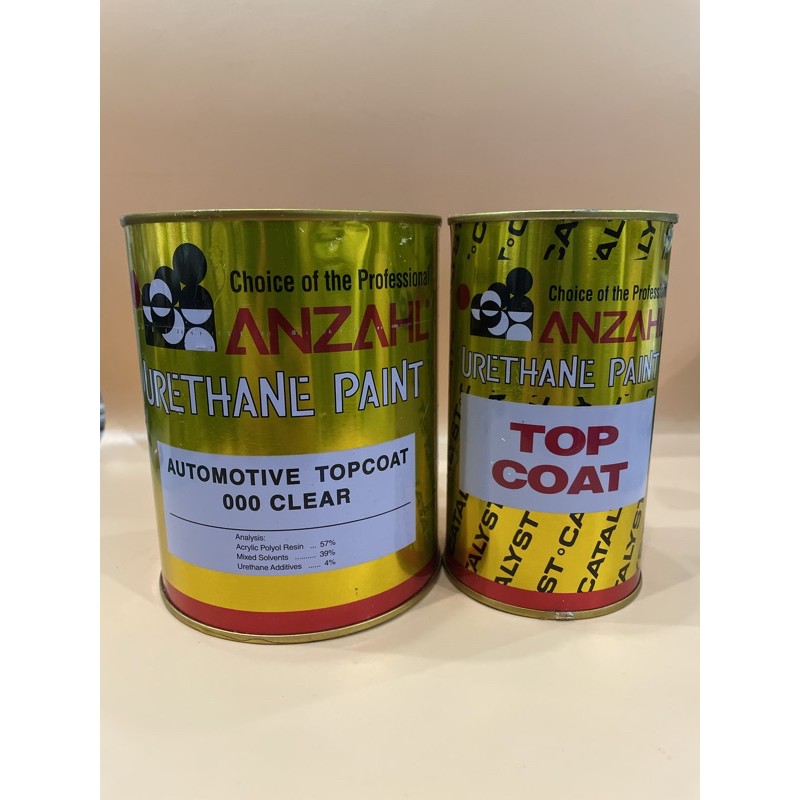 Anzahl Urethane Automotive Topcoat 000 Clear with Catalyst 1 Liter