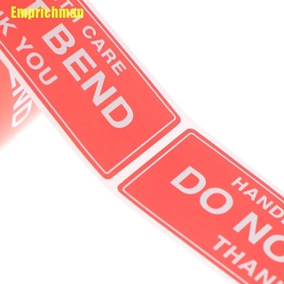 [Emprichman] 250Pcs Fragile Warning Stickers Handle With Care Do Not Bend Sign Package Decal #5