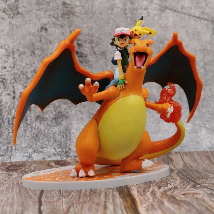 Anima Pokémon Xiaozhi Pikachu Fire-breathing Dragon Small Fire Dragon ...