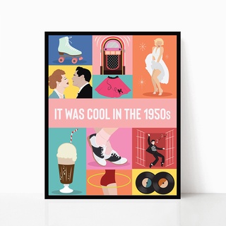 80s Poster Bands from the 90s Pulp Fiction Pop Culture Abstract Minimalist Canvas Painting Dance Wal #3