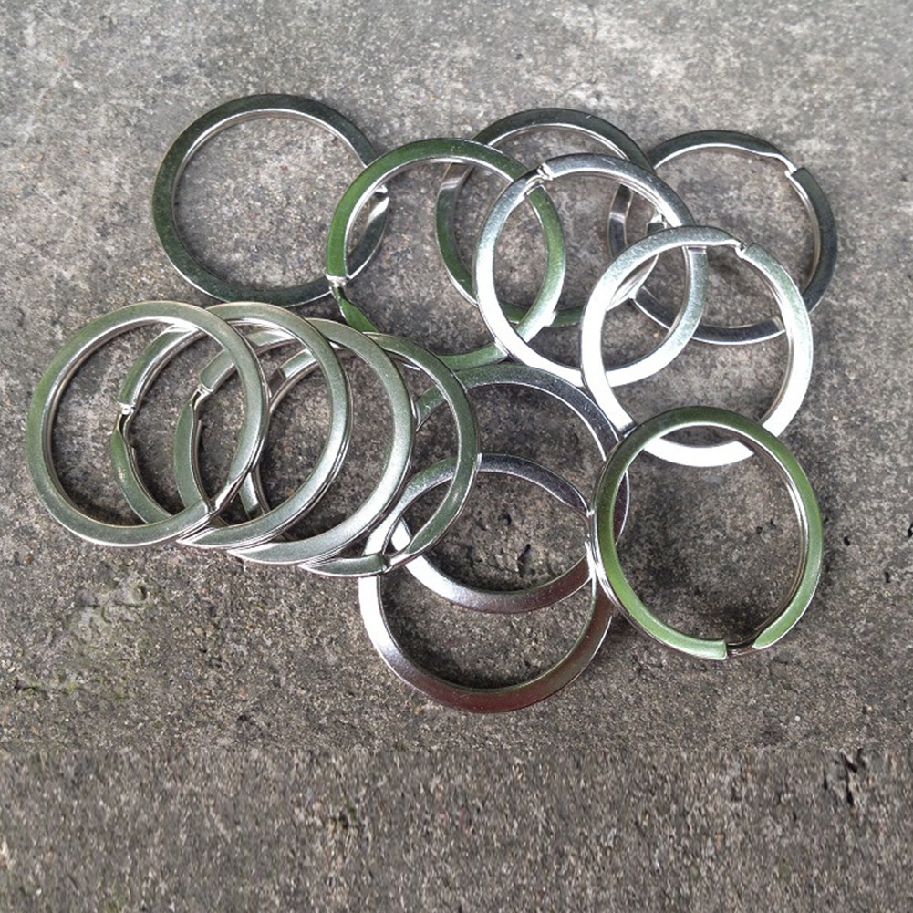 Portable 32mm Strong Solid Split Key Rings Flat Keyring Key Chain Portable 32mm Strong Solid Split Key Rings Flat Keyring Key Chain