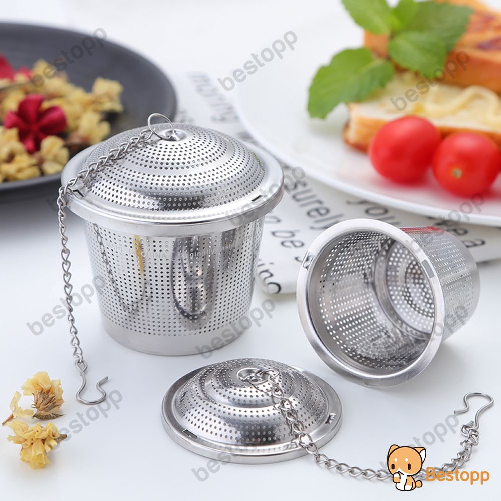 HARGA BORONG Stainless Steel Mesh Tea Infuser Reusable HARGA BORONG Stainless Steel Mesh Tea Infuser Reusable