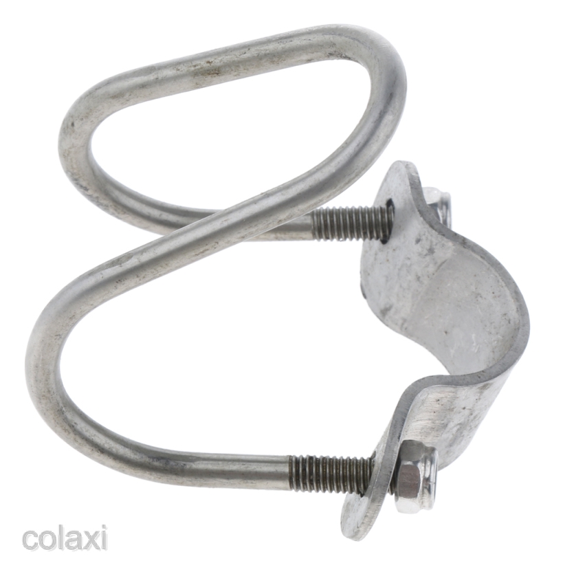 Open End Steel Pipe Clamp Clips 90 Degree Double U Bolt, Stainless