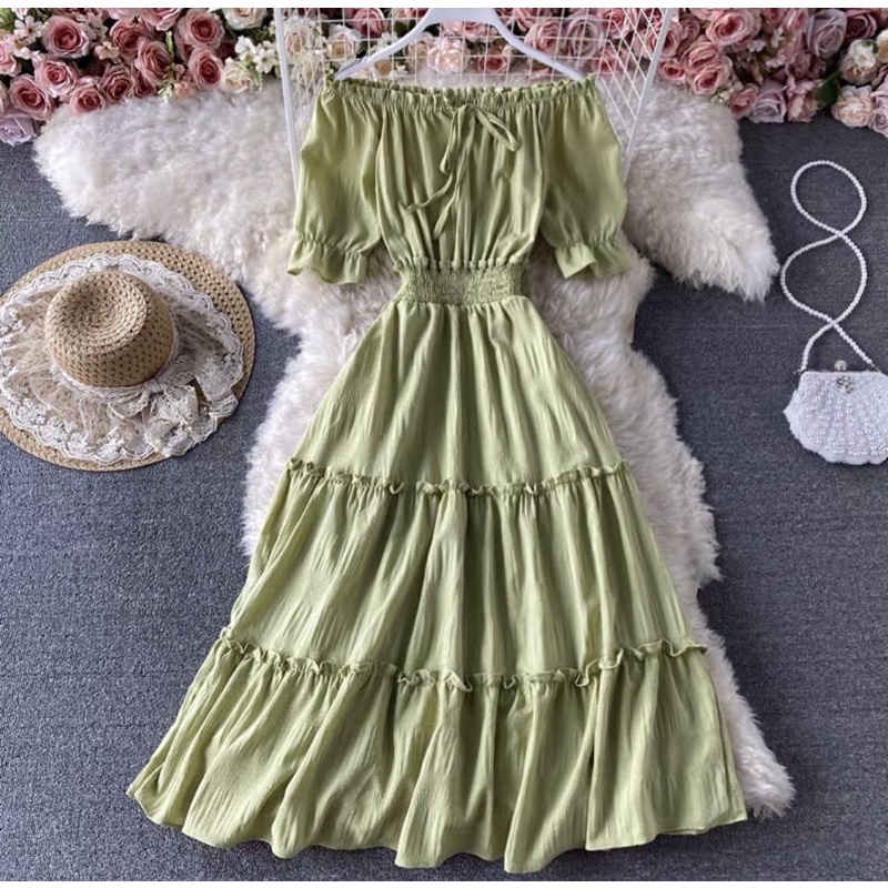Shop dress green for Sale on Shopee Philippines