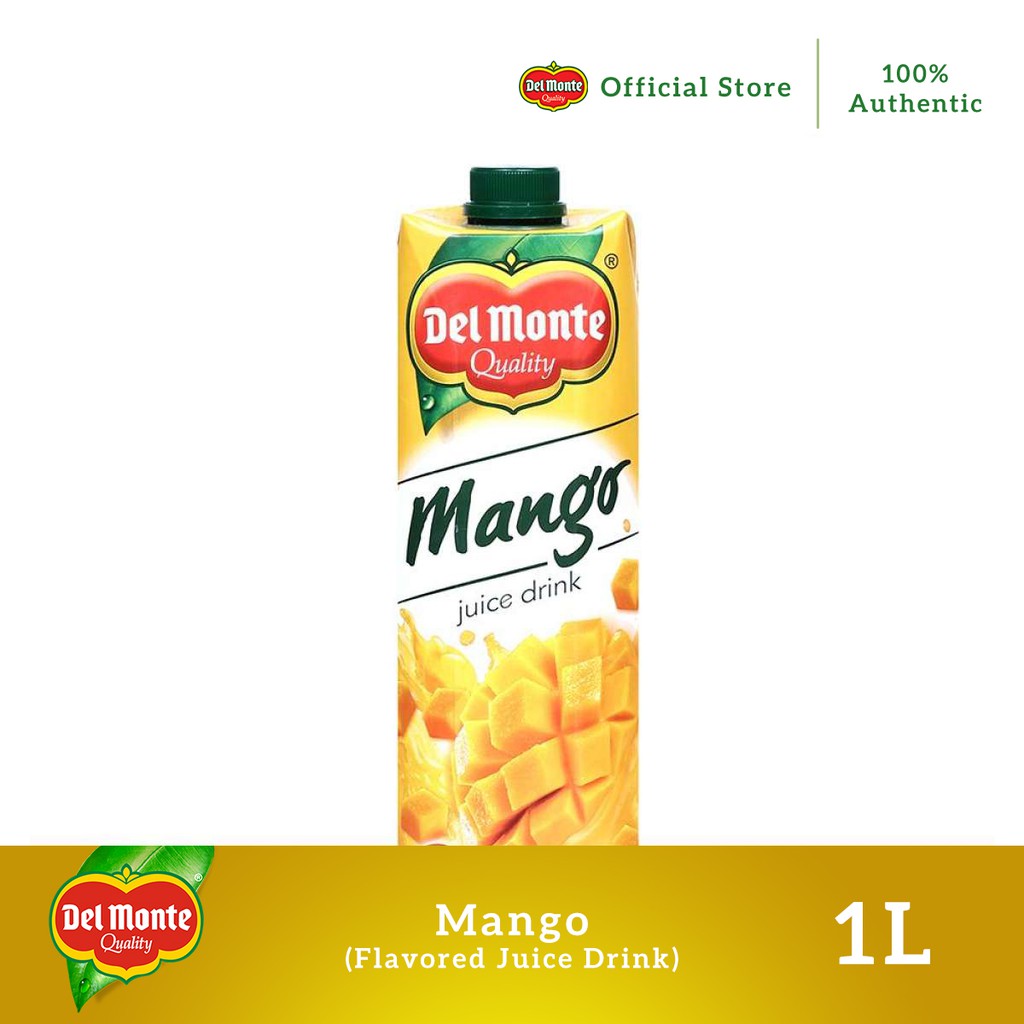 Del Monte Mango Juice Drink 1L Tetra Shopee Philippines