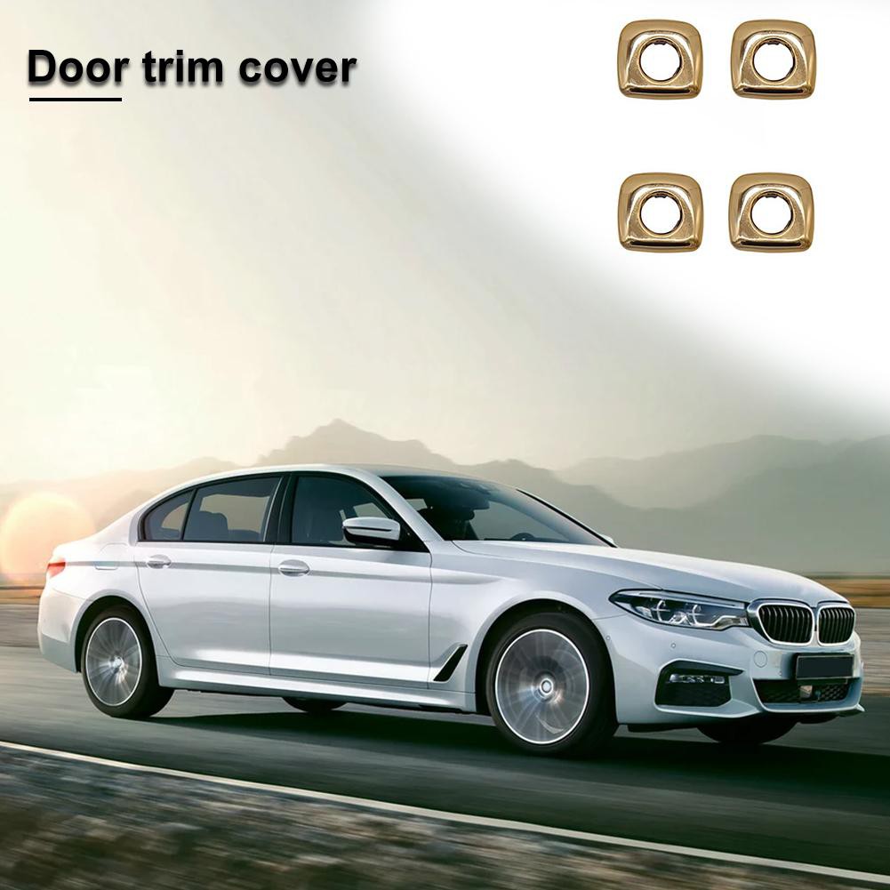Car Door Lock Pin Knob Button Trim Cover Ring Fit For Bmw F10 F18