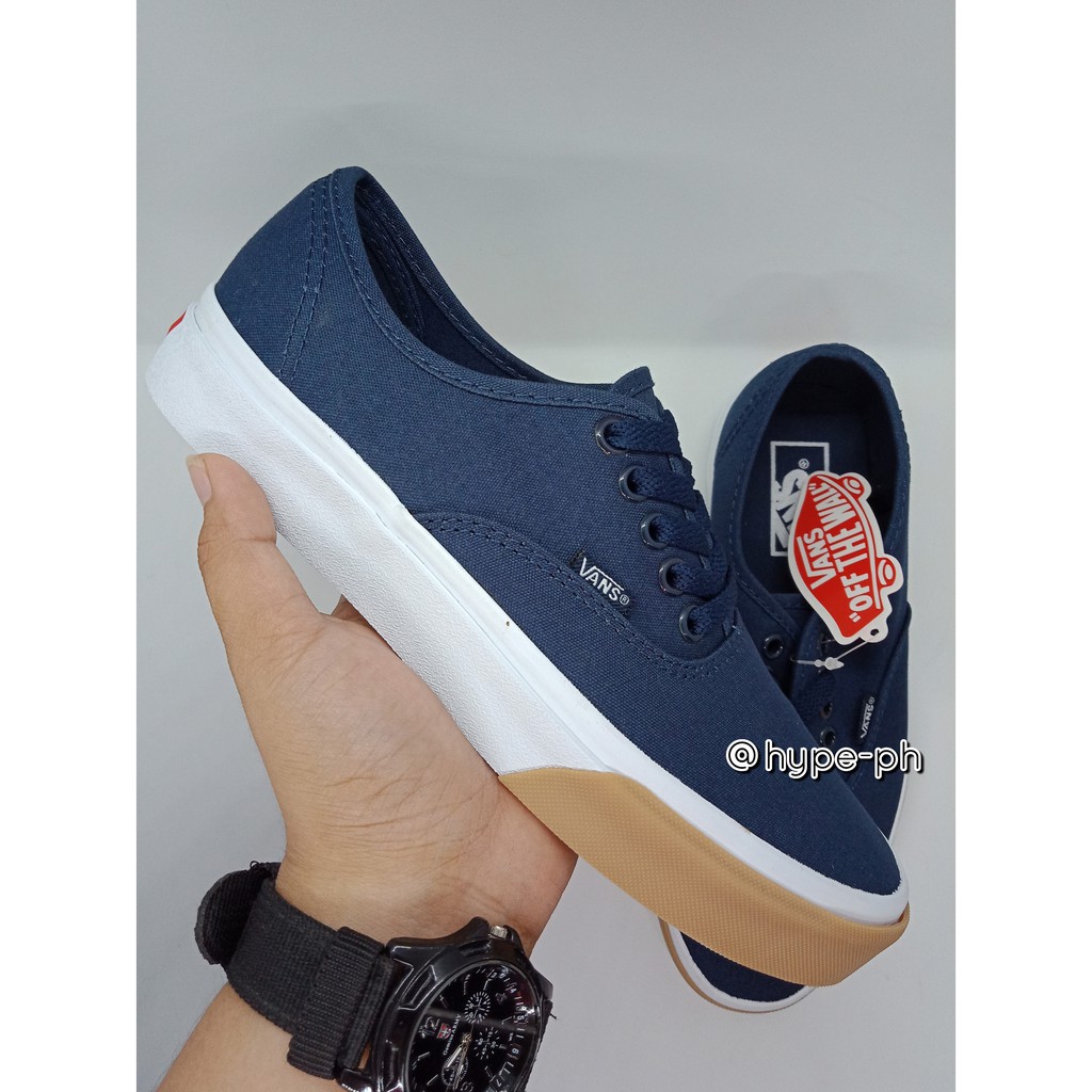 vans blue gum sole