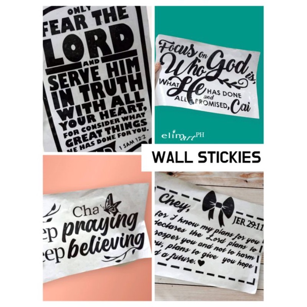 Elim Art Ph Wall Stickies Can Customize Shopee Philippines