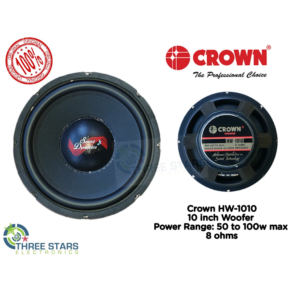 crown woofer speaker